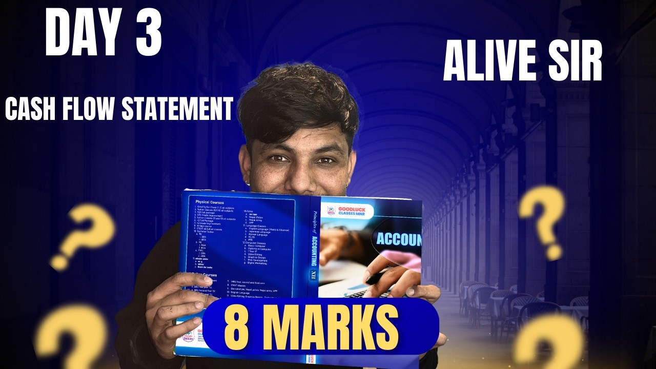Cash Flow Statement | Direct Method | Day 3 | Class 12| Alive Sir