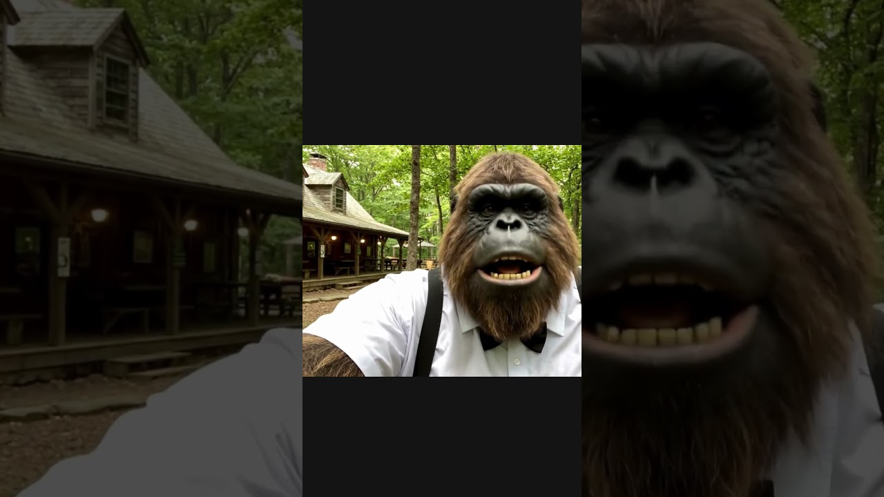 Walks into a bar #veo3 #funny #ai #funnyshorts #bigfoot #aicomedy