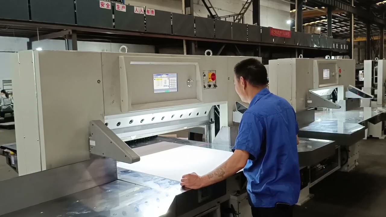 QZK-1150M10 115 Programmed Hydraulic Paper Cutter Computer Control Upgrade