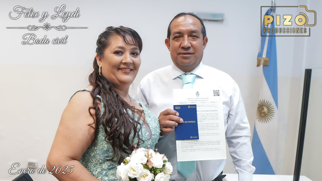 Boda civil de Felix y Leydi