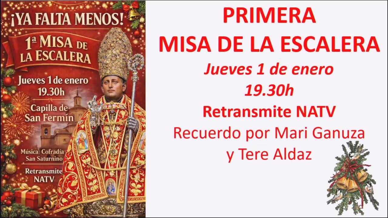 ROSARIO DESDE LOURDES Y &Uacute;LTIMA MISA DEL A&Ntilde;O 2025. Capilla San Ferm&iacute;n