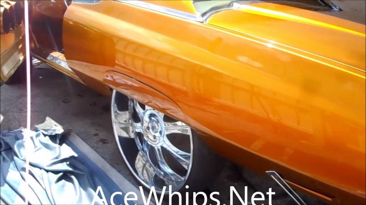 AceWhips.NET- Jelly's Candy Gold Chevy Donk on 30