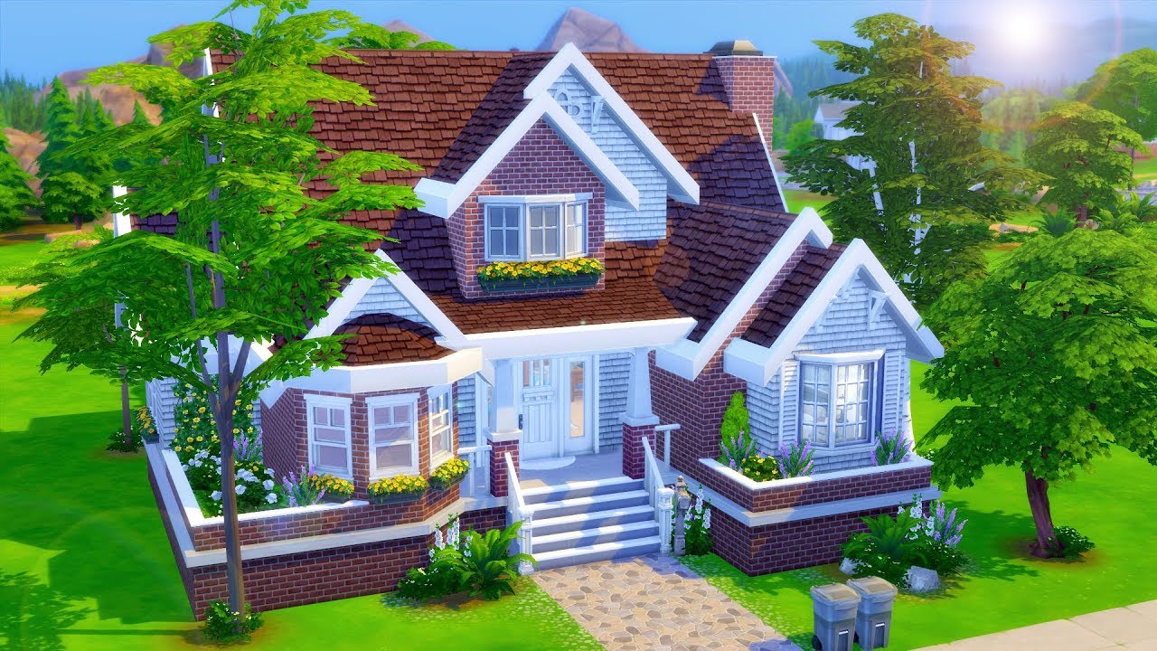 SINGLE MOM FAMILY HOME // Sims 4 Speed Build