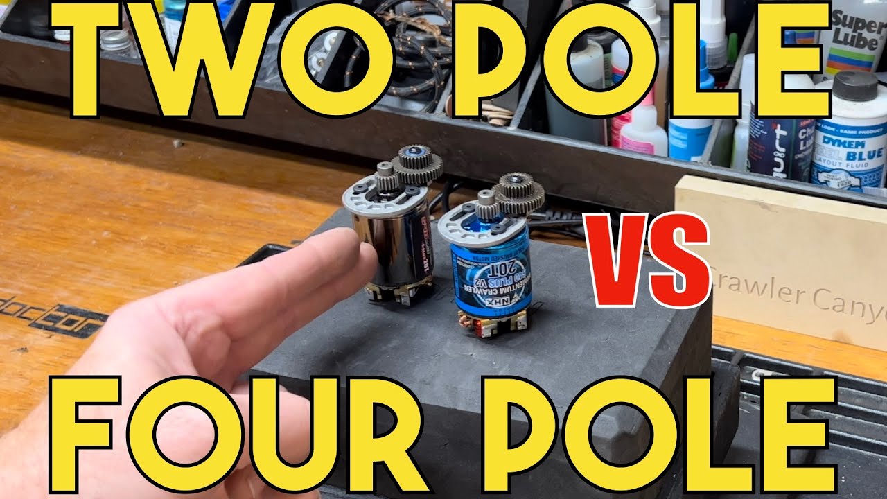 Crawler Canyon Answers Unasked Questions: Brushed motors, 2 pole or 4 pole?
