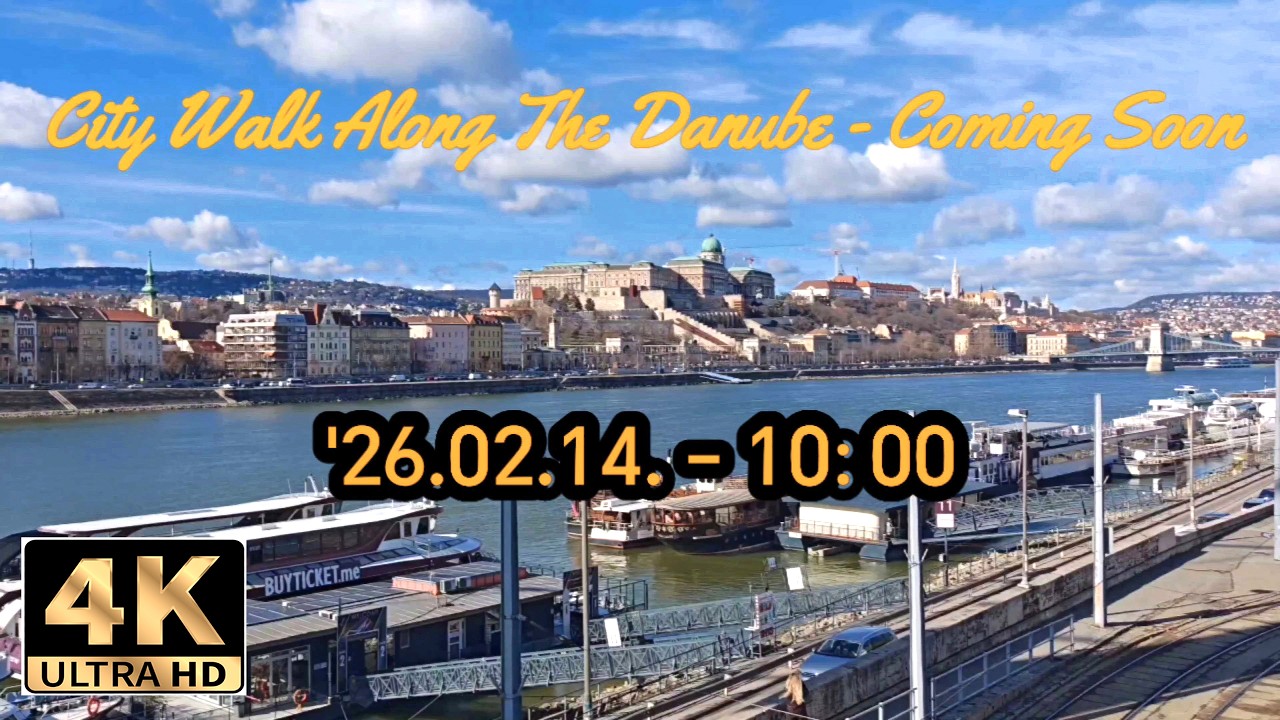 From the City Center to the Danube | Walking Tour | 4K Best Picture