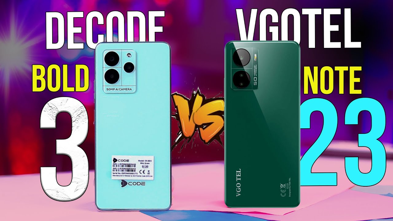 Decode Bold 3 Vs Vgotel Note 23 🔥Camera Test Comparison ‼️
