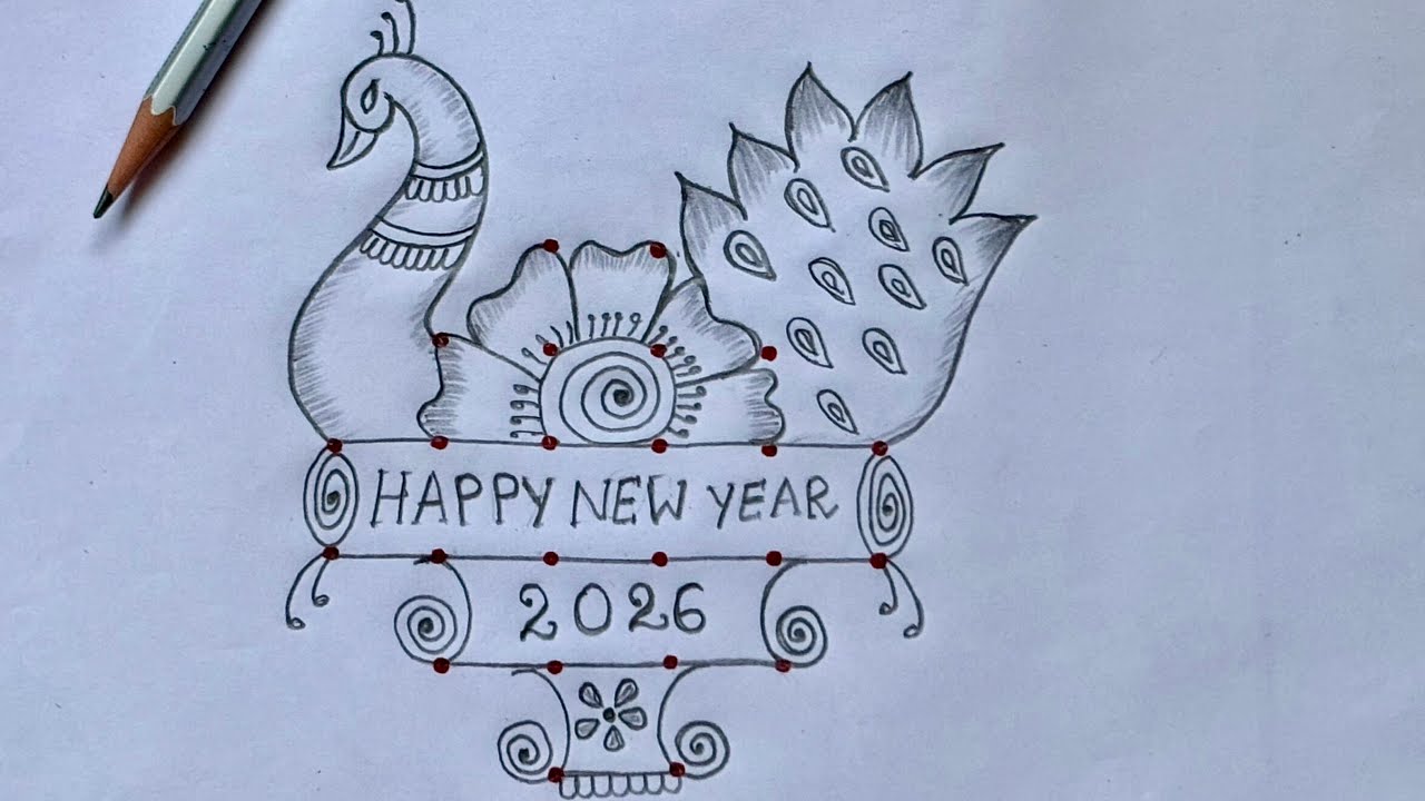 New Year 2026 Latest Rangoli with 6*2 dots 🌹New Year Muggulu 🌹January 1st Muggulu 🌹Easy Daily kolam
