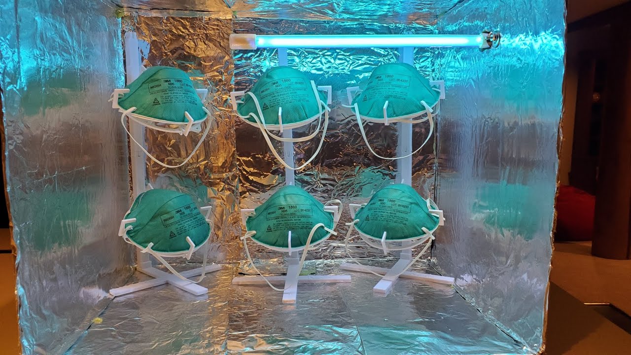 DIY UV disinfection box for N95 masks and other equipment, fight coronavirus video!