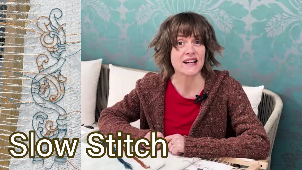 Stitch by Stitch : A Stem Stitch Embroidery with Front and Reverse views