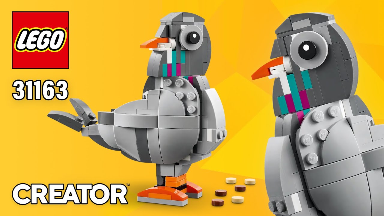 LEGO Pigeon (31163) from Creator 3in1 Playful Cat | Alternate Building Instructions @TopBrickBuilder
