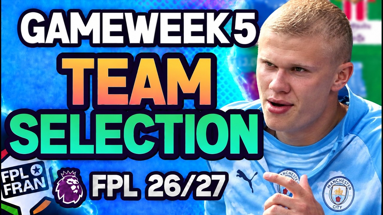 FPL GAMEWEEK 5 TEAM SELECTION | 🎯🎯 & FREE HIT DRAFT | BEST RANK 437 🌍