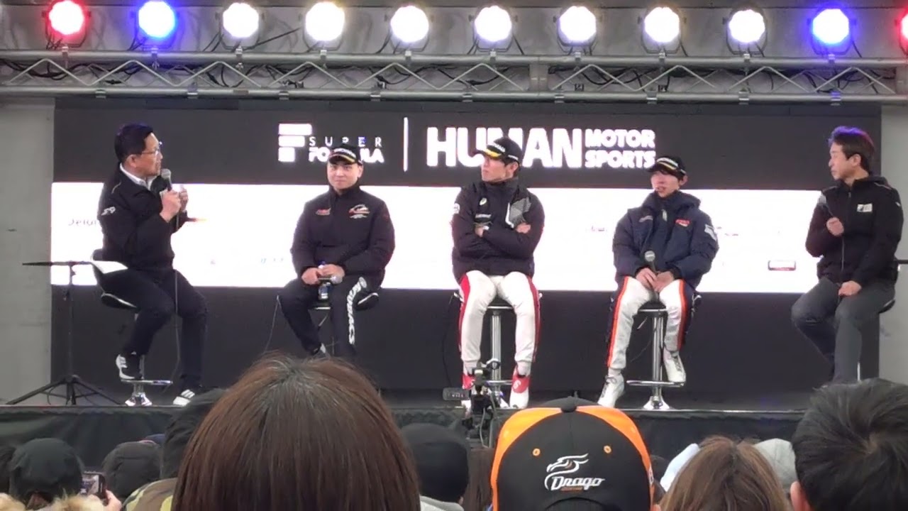 スーパーフォーミュラ第１戦鈴鹿　上位3名のトークショー