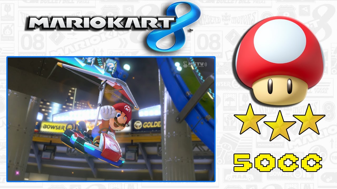 Mario Kart 8 (Mushroom Cup 50cc | 3 Star Rank Guide) All Engine Classes