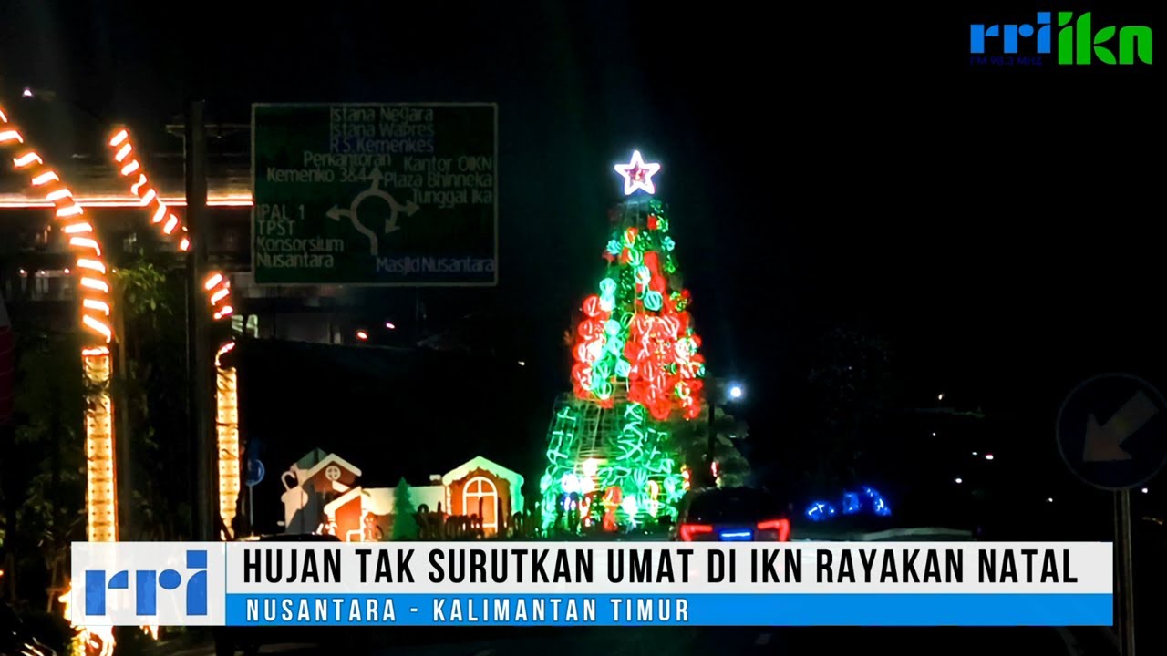 Duguyur Hujan, Suasana Natal Gereja St. Mikael ITCI - IKN Berlangsung Khidmat