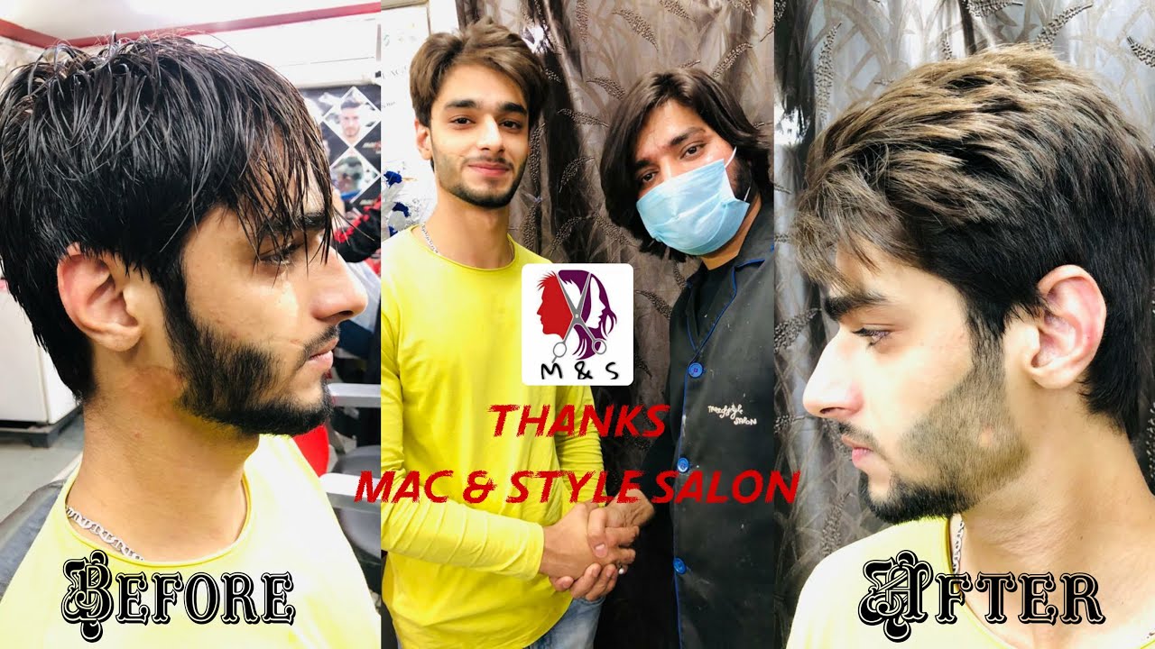 STICK HAIR TRANSFORMATION || M & S || Mac & Style Salon Delhi.110006, Call_us-8860696051