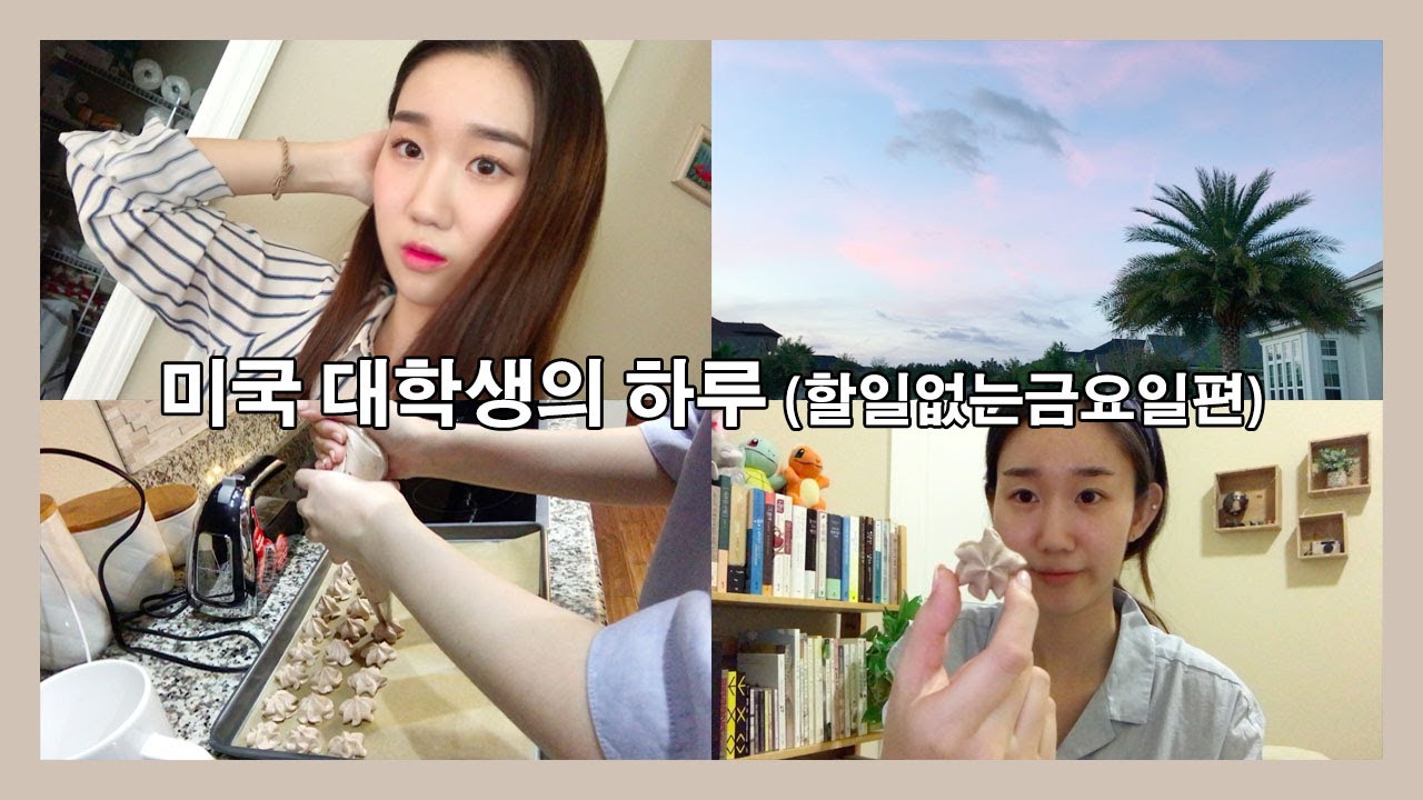 미국 대학생의 하루 - 할일없는금요일편 / (eng cc) one day vlog of college student