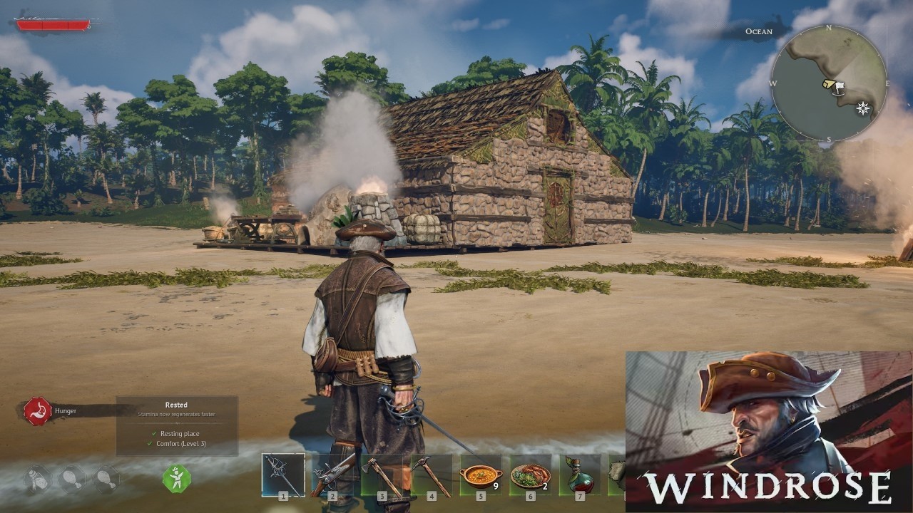 Windrose - Crafting - Turn a prebuilt Hut Frame into a HOUSE