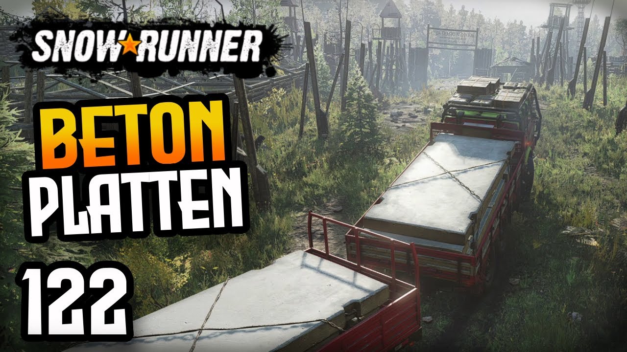 Wir spielen SnowRunner! - Teil 122: Betonplatten für die Pier!