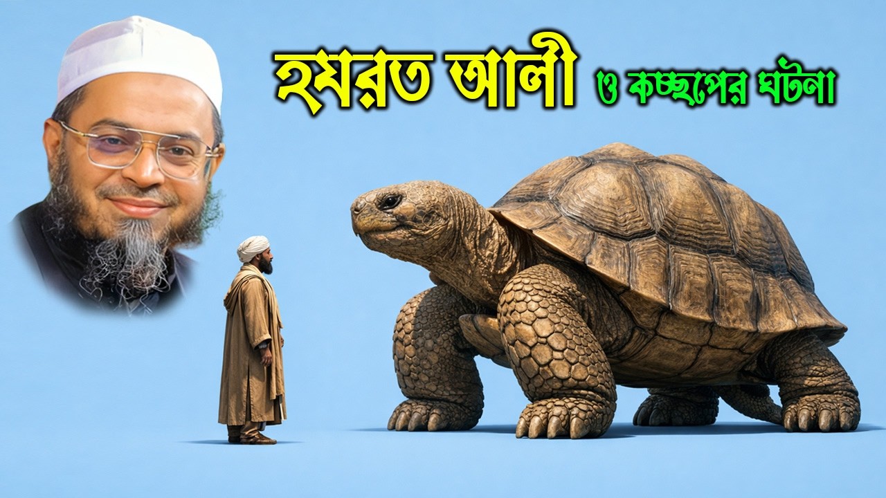 হযরত আলী (রা.) ও কচ্ছপের আশ্চর্য ঘটনা | হৃদয় কাঁপানো ইসলামিক গল্প | নাসির উদ্দিন আনসারী