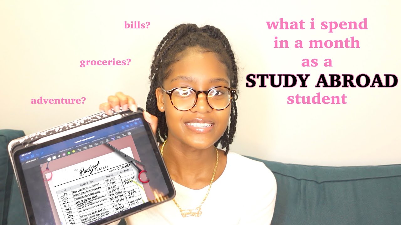what i spend in a month as a STUDY ABROAD student in EGYPT