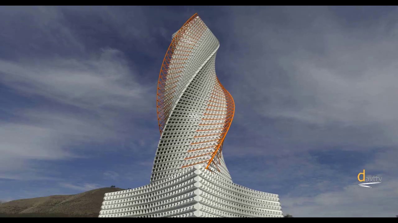 Design Screw Tower by SketchUp and Grow plugin