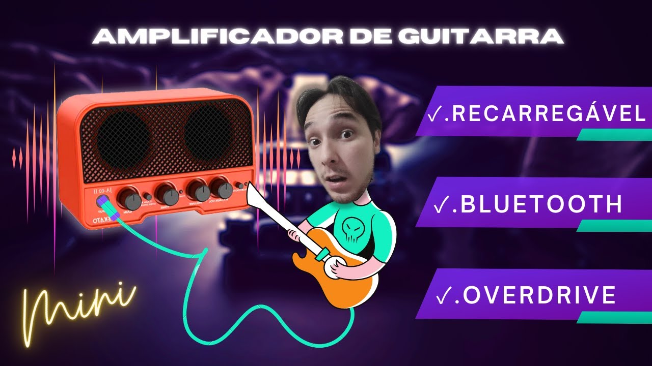O Melhor Mini Amplificador de Guitarra Lekato JA-02 ll (Similar JOYO JA-02 ll)