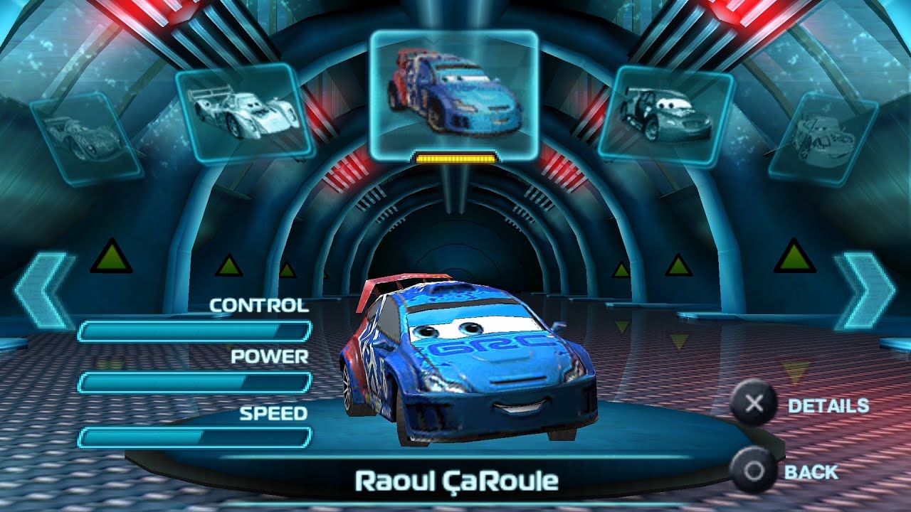 Cars 2 PSP - Raoul CaRoule Gameplay (PPSSPP)