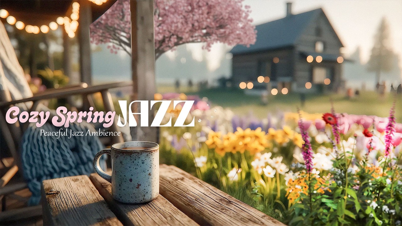 Morning Garden Jazz Ambience for Positive Energy 🌸🌿Soft Jazz and Nature Sounds for Relaxing