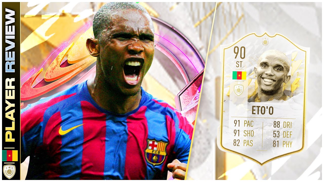 SHOULD YOU DO HIS SBC??!!! MID ICON 90 RATED SAMUEL ETO'O PLAYER REVIEW - FIFA 23 ULTIMATE TEAM