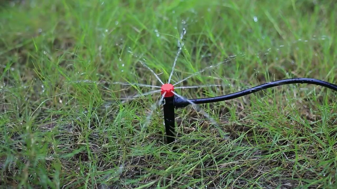 Flow adjustable #dripper with stake, #irrigation #emitter #sprinkler for #garden