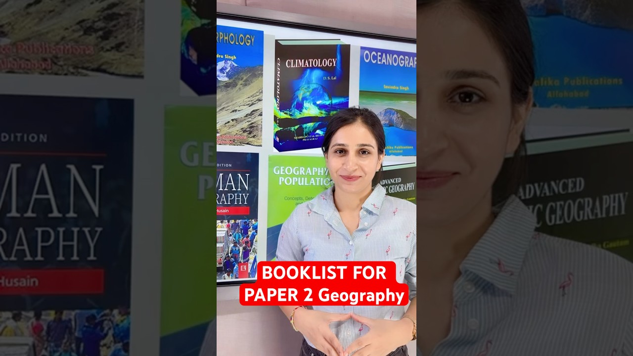BOOKLIST FOR PAPER 2 Geography #ugcnetadda247 #ugcnetdec2025 #ugcnetpreparation #geography