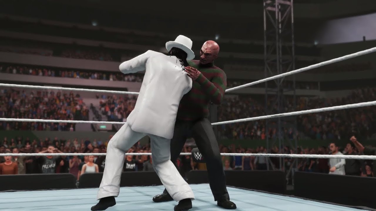 WWE 2k19 Michael Jackson vs. Freddy Kruger