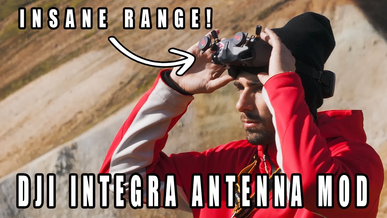DJI Integra CUSTOM ANTENNA MOD! Long Range Test & Impressions