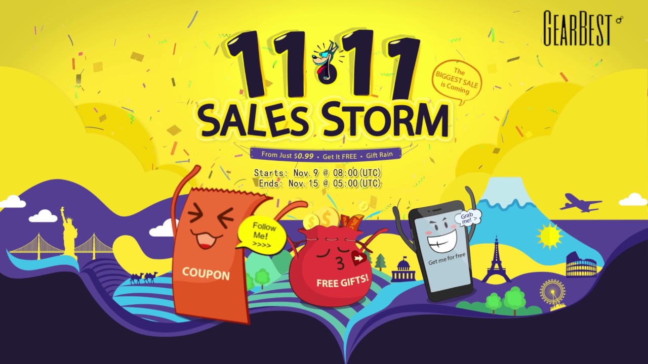 11.11 Sales Storm Is Coming Now! - Gearbest.com