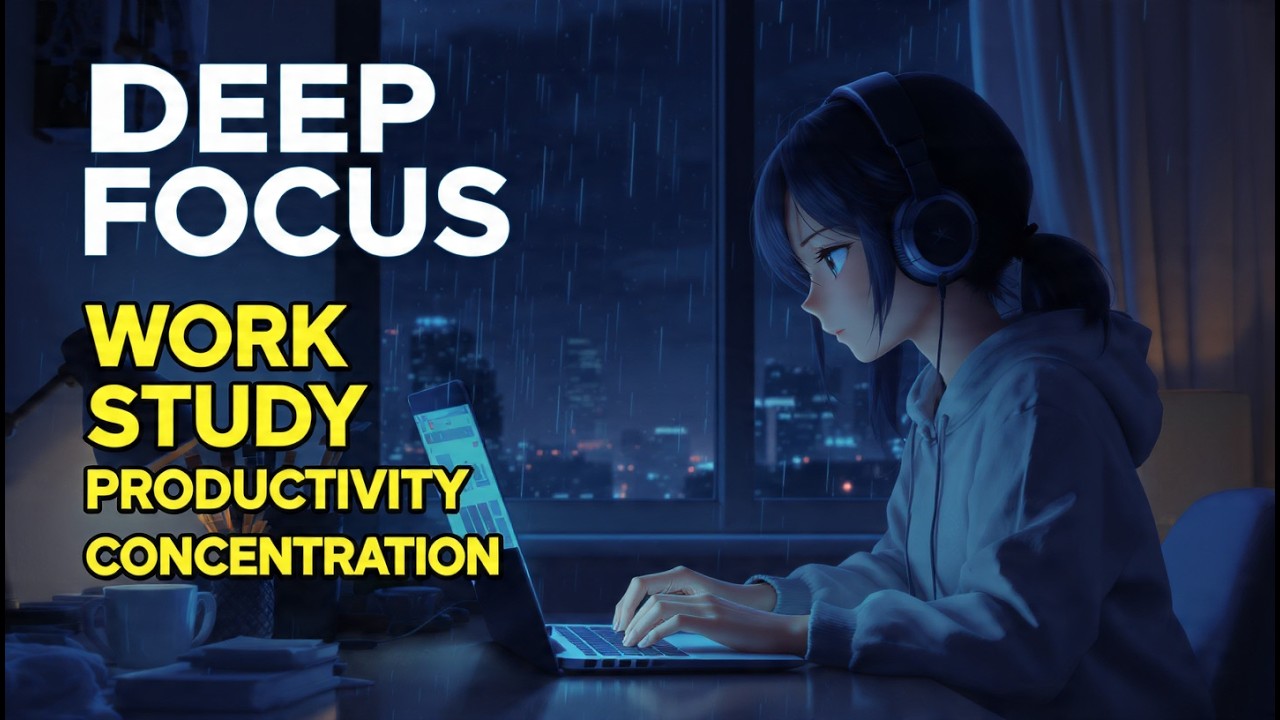 🔴 LIVE –  3 Hour Deep Work Music – No Distractions, No Lyrics