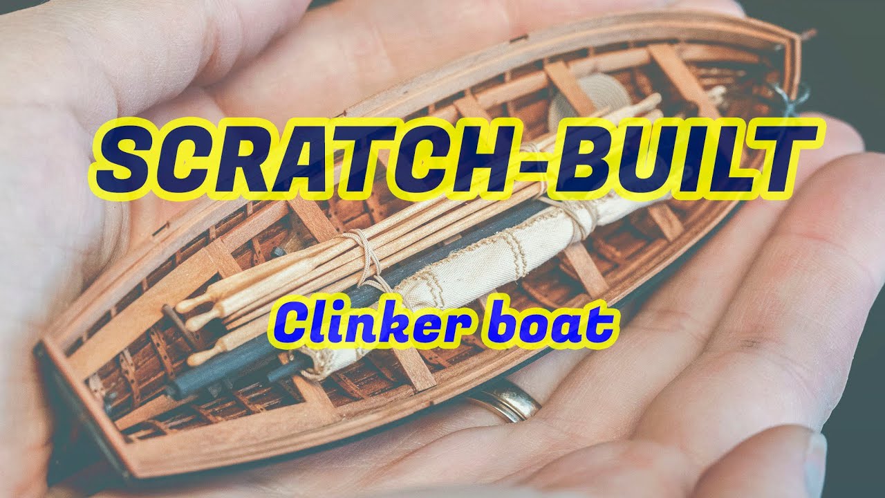 Clinker boat for the model of the French cutter Le CERF (1779-1780)