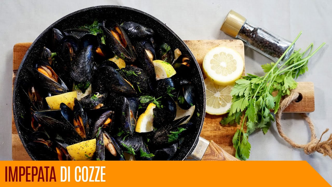 Impepata di cozze ricetta tradizionale facile e veloce - Le video ricette di Lara