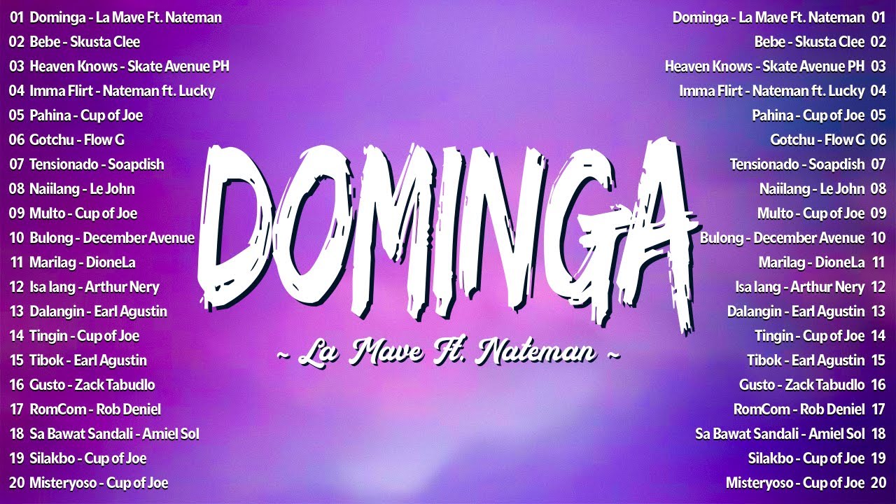 Dominga - La Mave Ft. Nateman (Cover with Lyrics | Lyric Video) - Best Tagalog Love Songs 2025