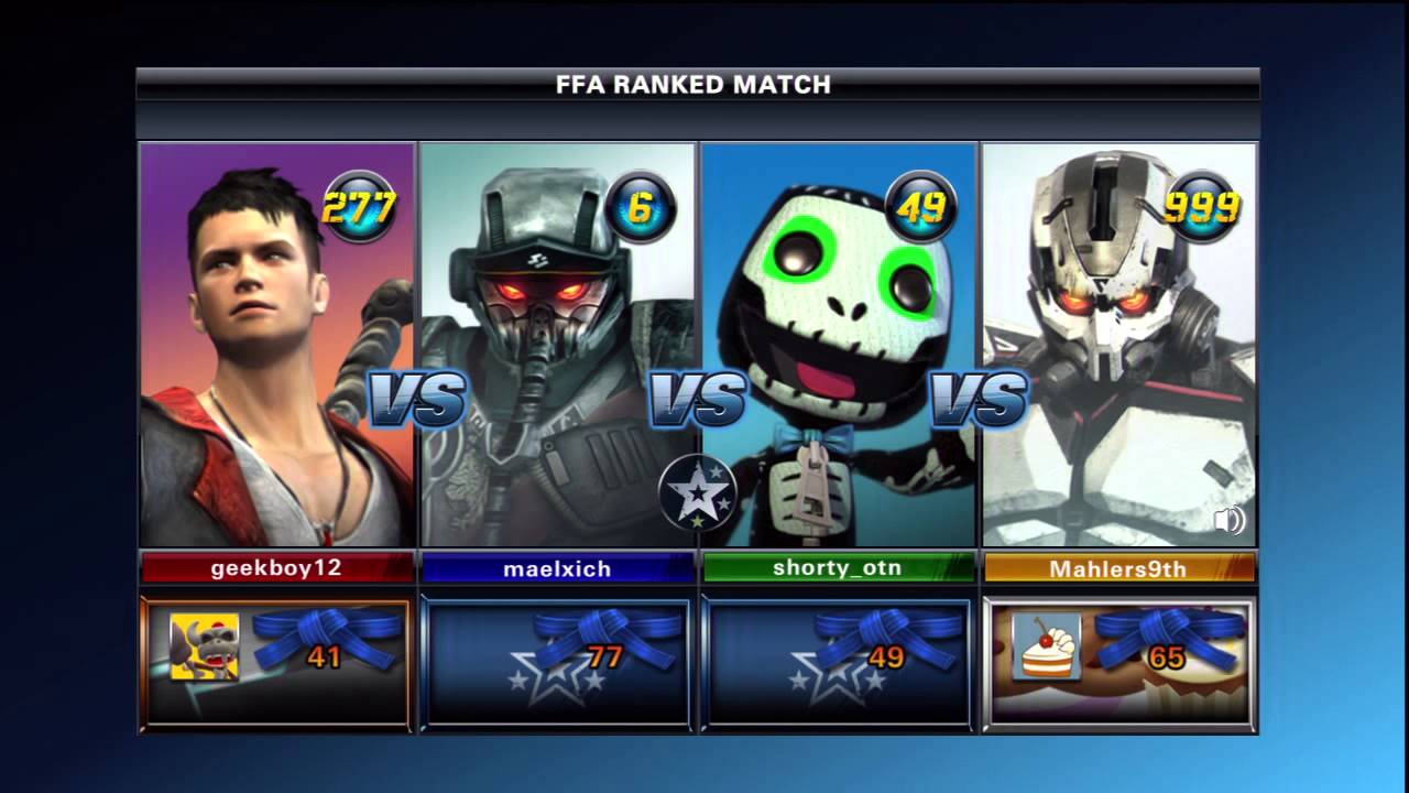 Playstation All-Stars Battle Royale ranked match 23
