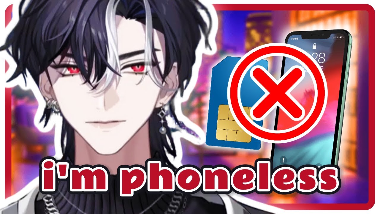Lucien doesn't own a phone... nor a SIM card
