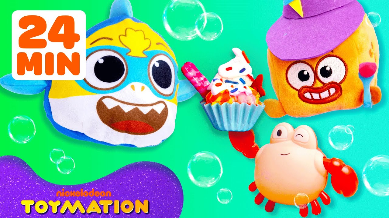 Baby Shark's Big Show Toys Fight Monsters and Eat Ice Cream Marathon! 🦈 | 24 Minutes | Toymation