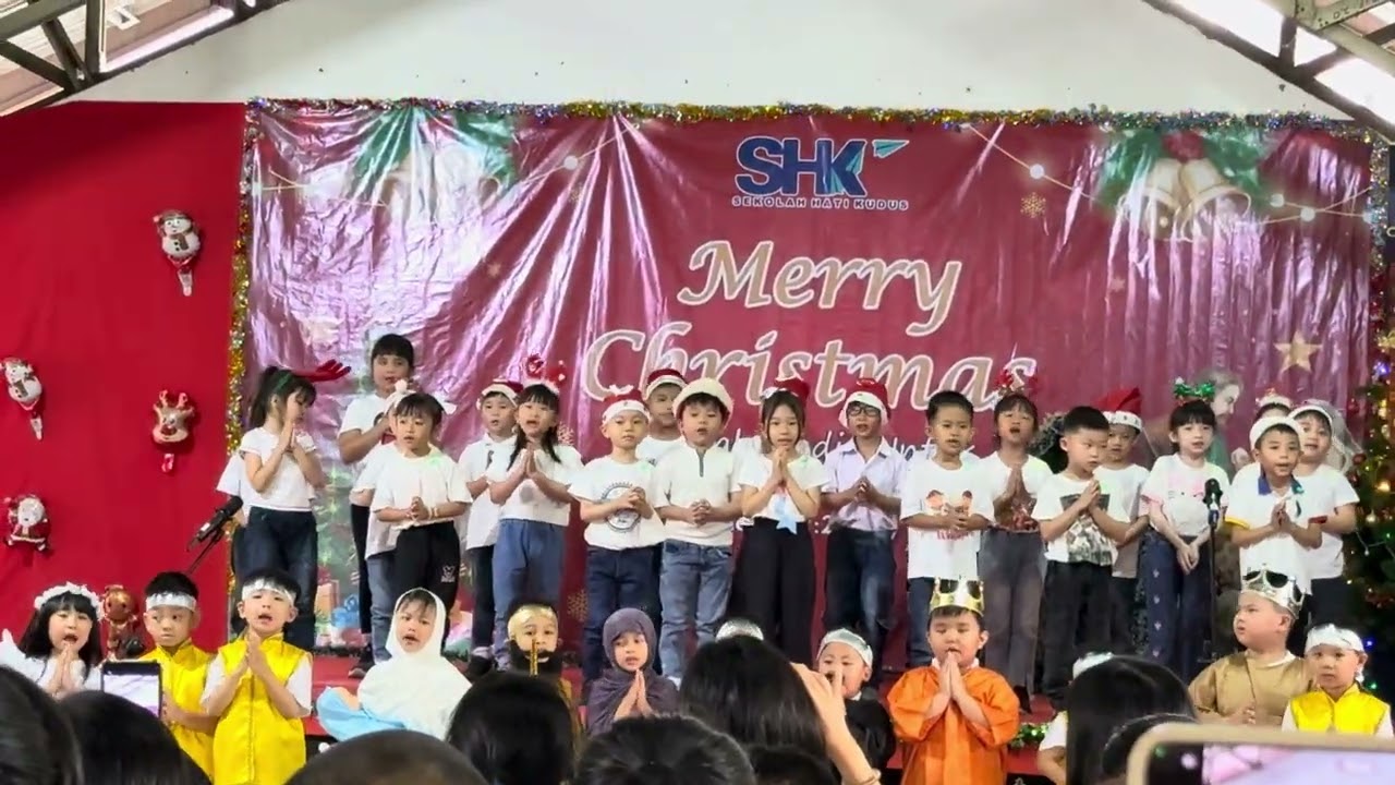 Perayaan natal di sekolah SHK kelas TK ( 8 januari 2026 )