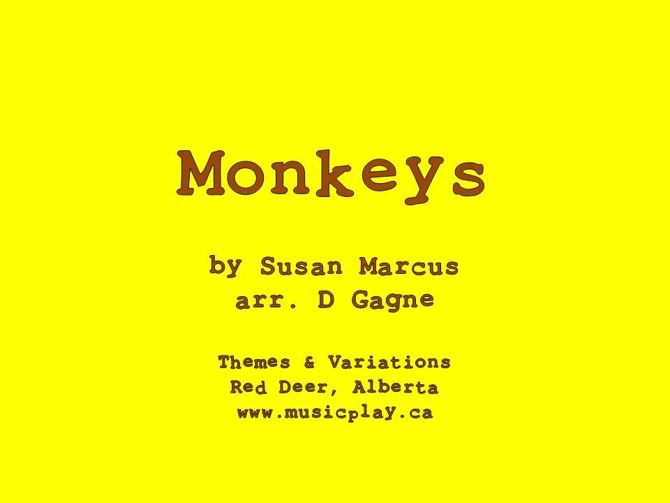 Monkeys - Movement song with Lyric Video