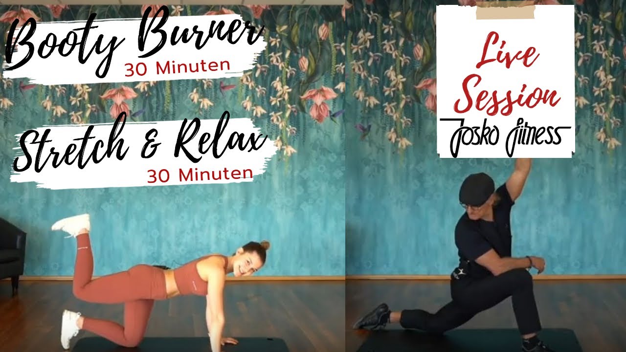 Booty Burner & Stretch + Relax mit Fabienne & Georg LIVE @ JOSKO FITNESS