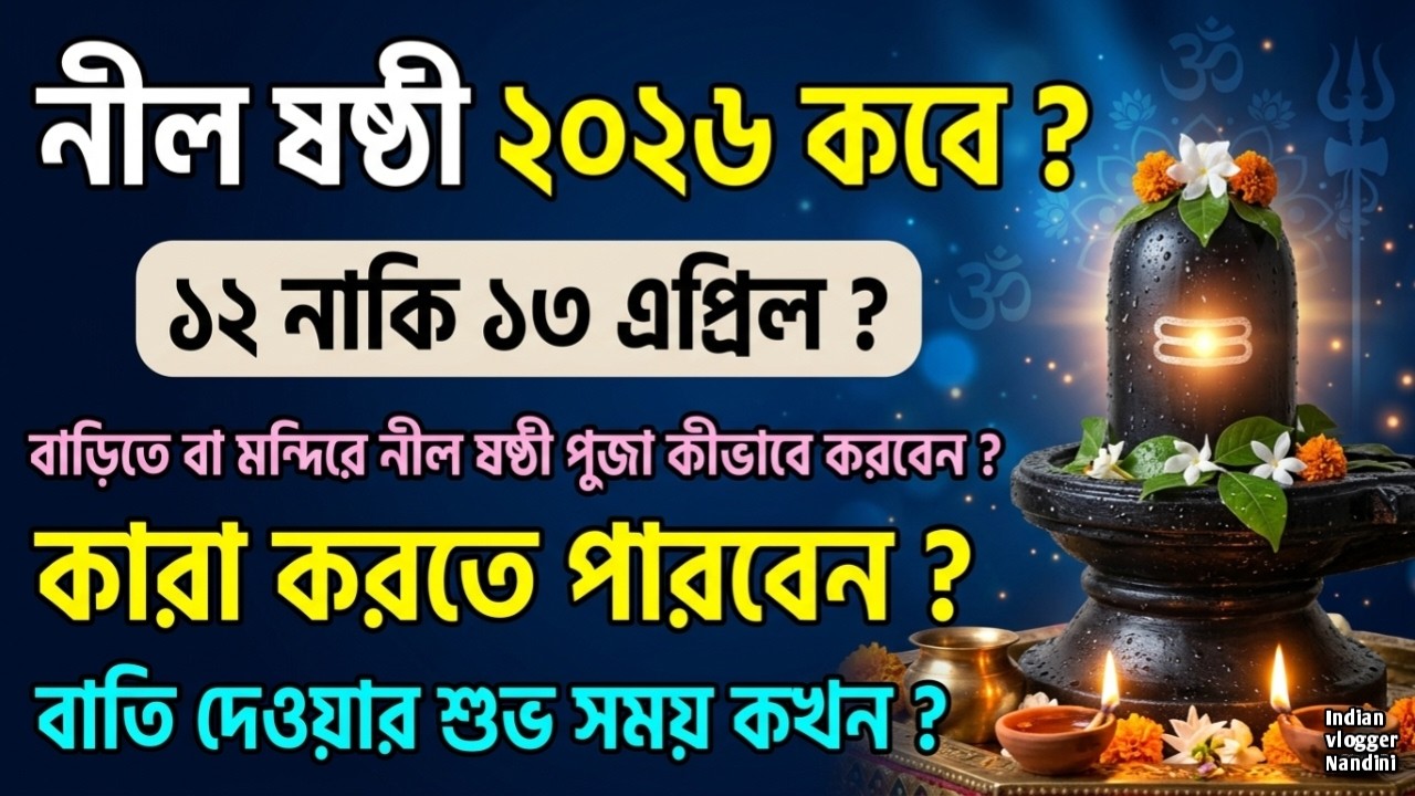 Nil Puja 2026 | Nil Sasthi 2025 Date Time | Nil Puja Niyam Upokoron | নীল ষষ্ঠী ২০২৬ | Nil sasthi |