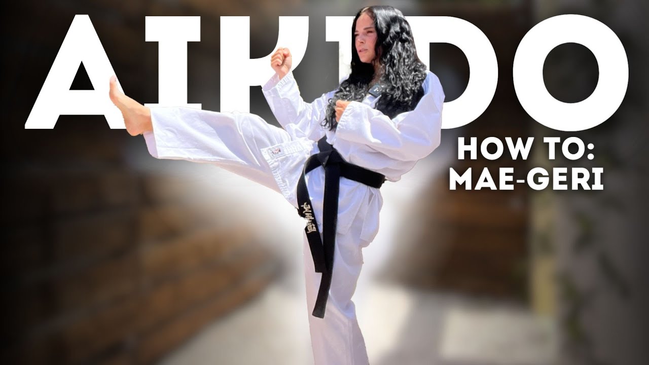 Lesson Mae-Geti Kick. With Miya Moore - Aikido girl Karate