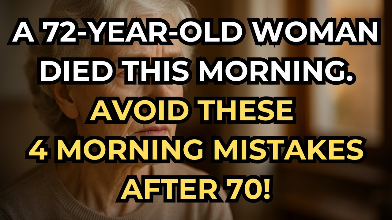 4 Dangerous Morning Mistakes People Over 70 Make (And How to Avoid Them)
