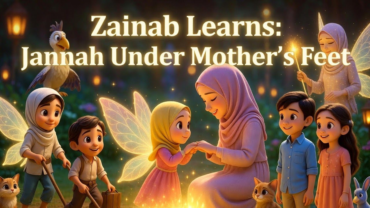 Zainab Learns: Jannah Under Mother’s Feet | Heart-Touching Hadith About Parents 💛