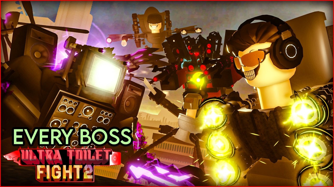 BEATING EVERY BOSS! - Ultra Toilet Fight 2