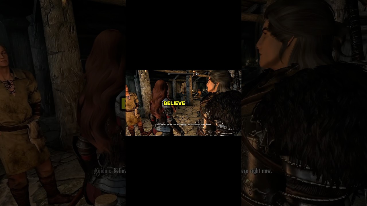 Oh you&rsquo;re back #skyrim #skyrimanniversaryedition #gamingshorts